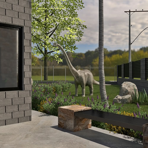 Projeção em 3D do Parque dos Dinossauros é apresentada