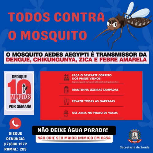 Confirmado o 1º caso de dengue em Uchoa
