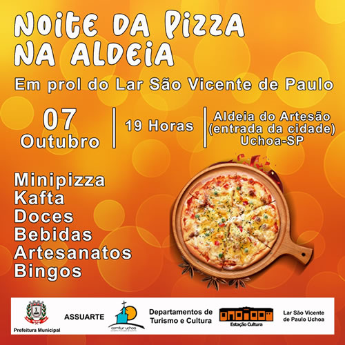 Noite da Pizza na Aldeia do Artesão