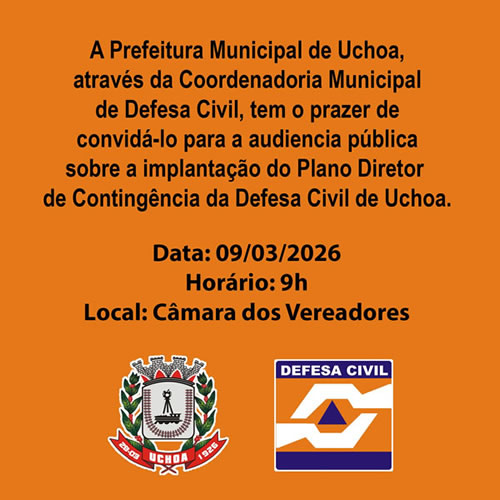 Audiência Pública - Plano Diretor de Contingência da Defesa Civil
