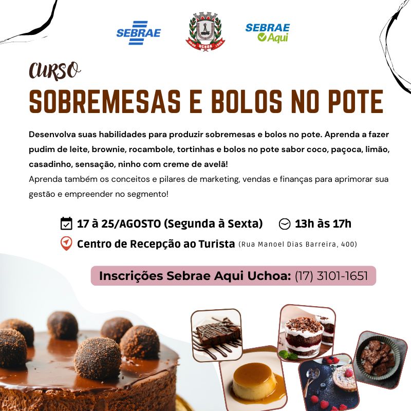 Confeitaria para Iniciantes: Aprenda a fazer bolos no pote e