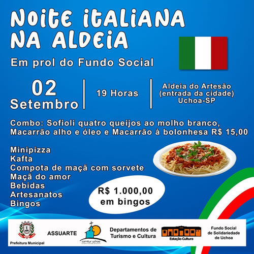 Noite Italiana na Aldeia