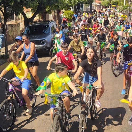 No dia da Independência teve corrida e passeio ciclístico!